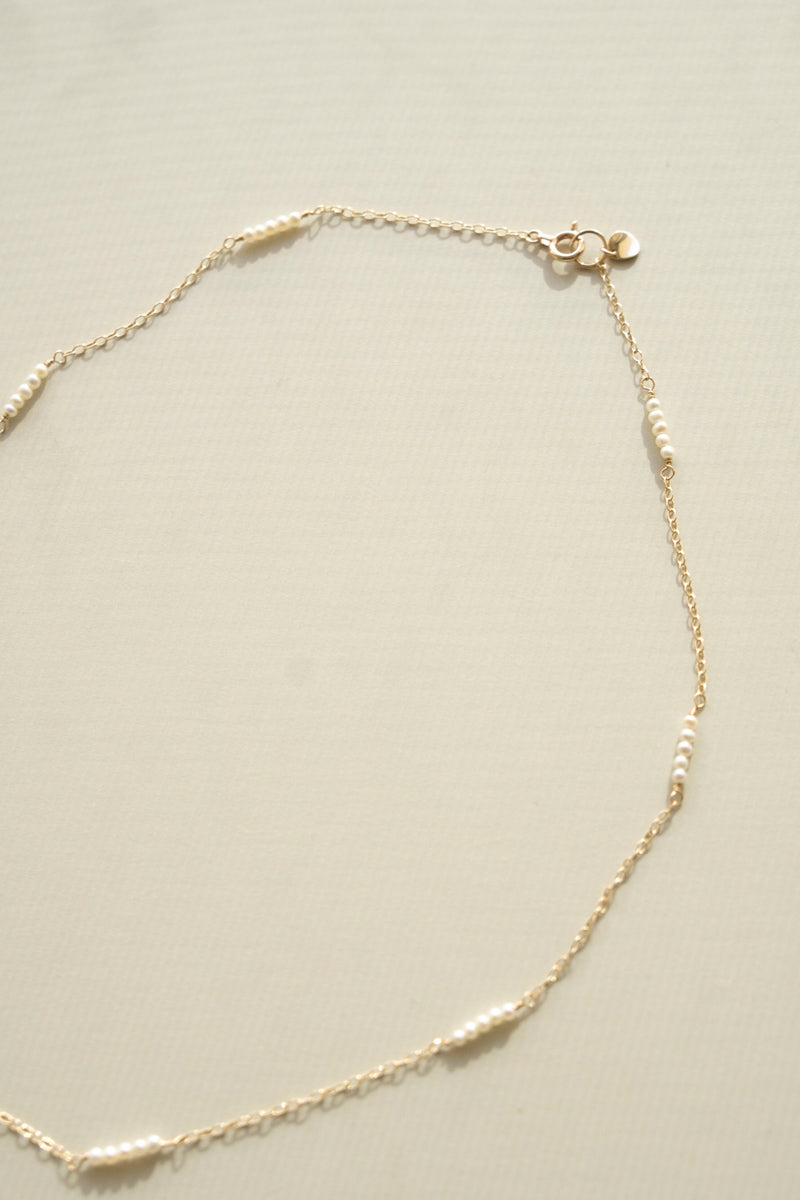 patchouli Baby fresh water pearl chain necklace 淡水ベビーパール