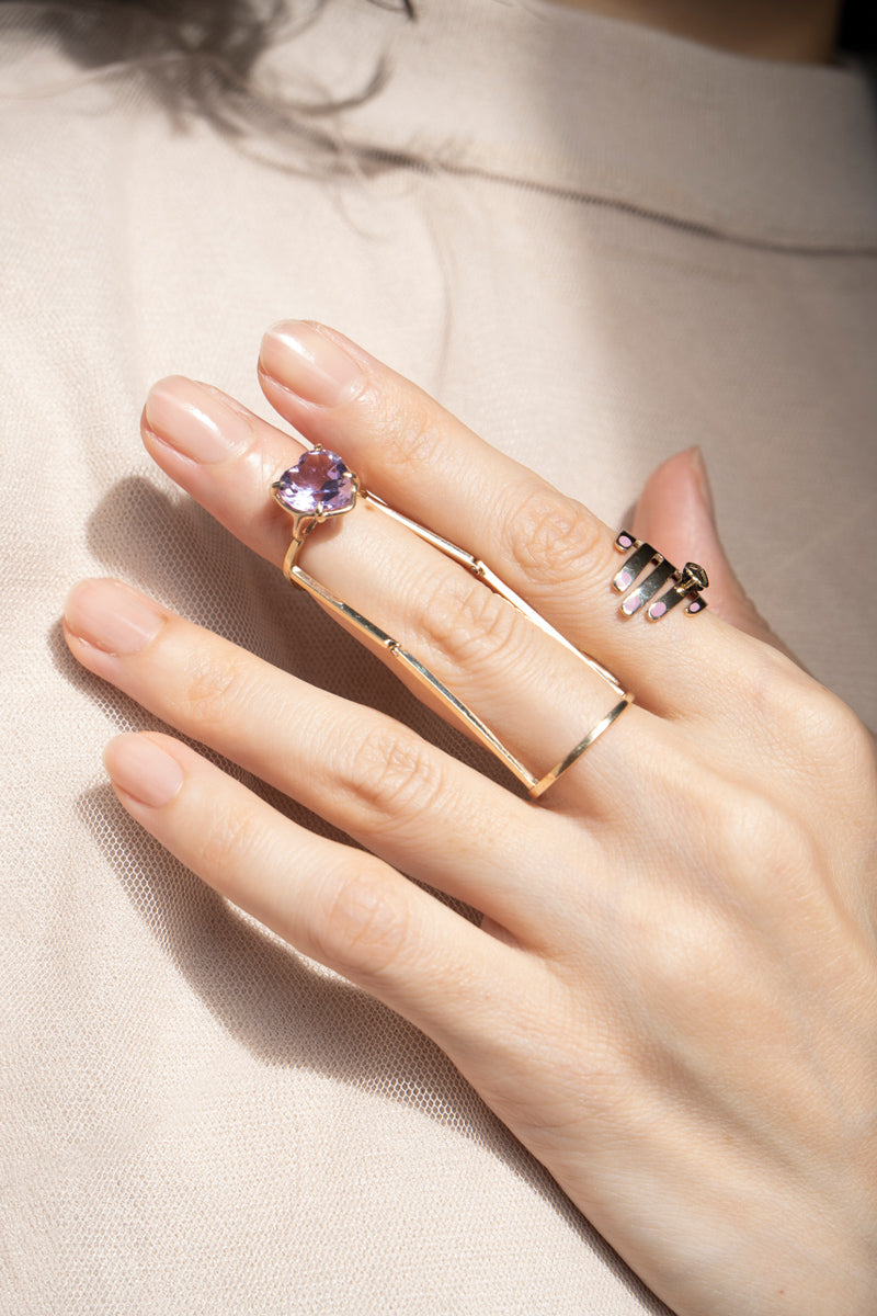 PALA Heart Structure Ring ストラクチャーリング/K10 – patchouli