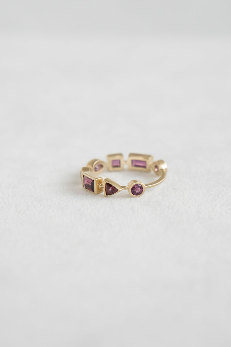 bohem Queen collection Rhodolite garnet eternity ring /K10