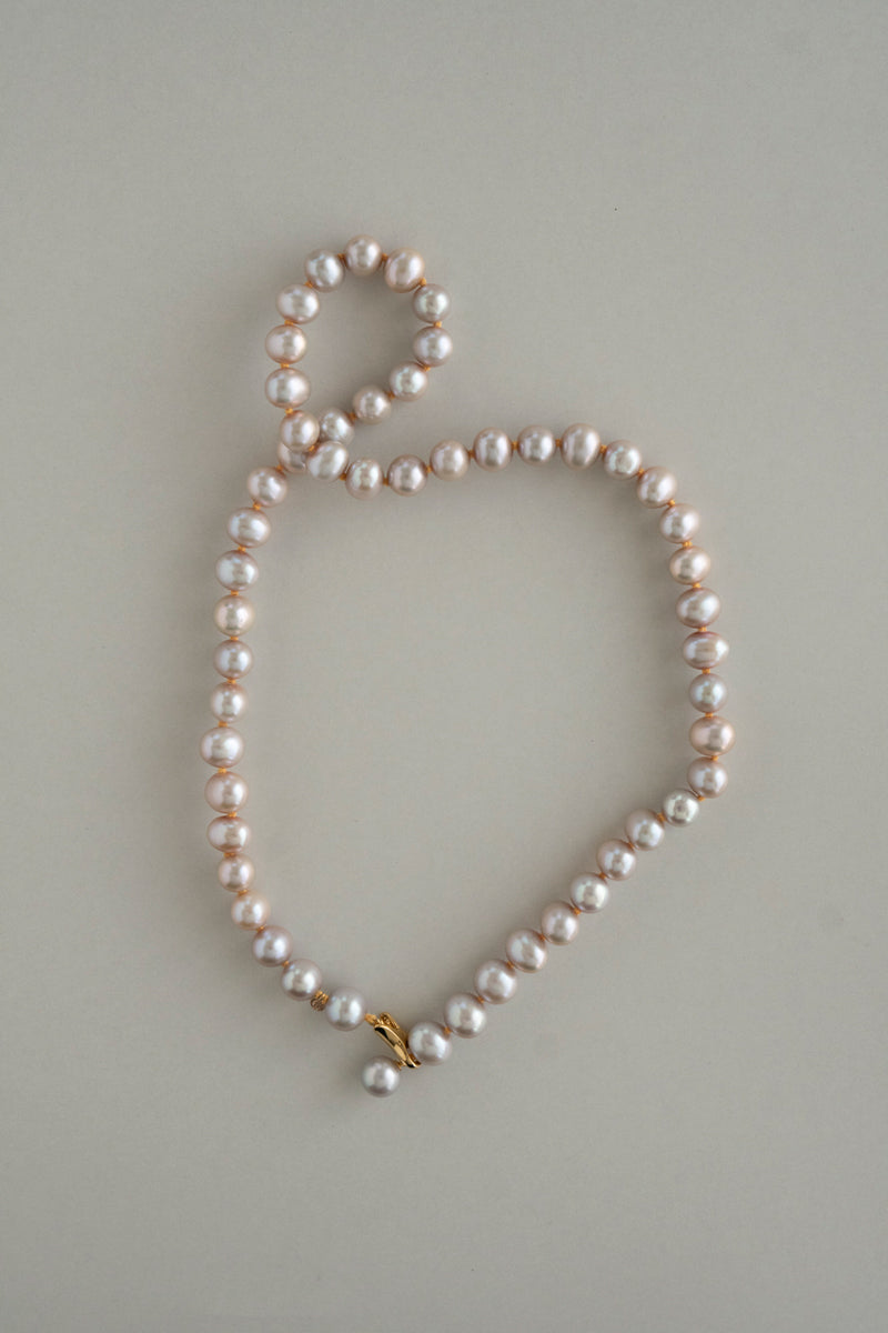 bohem Fresh Pearl Short Necklace Yellow