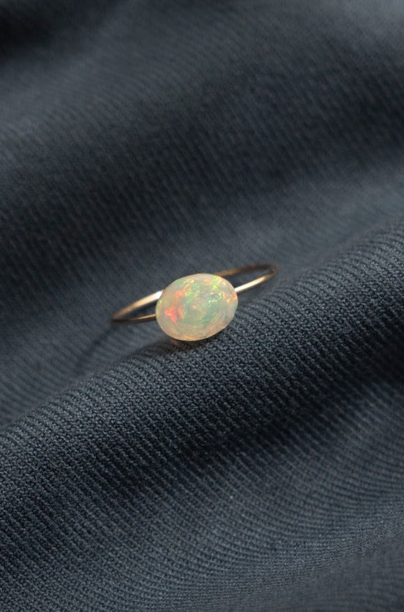 patchouli 別注 bohem Loose Stone collection Opal ring /K10