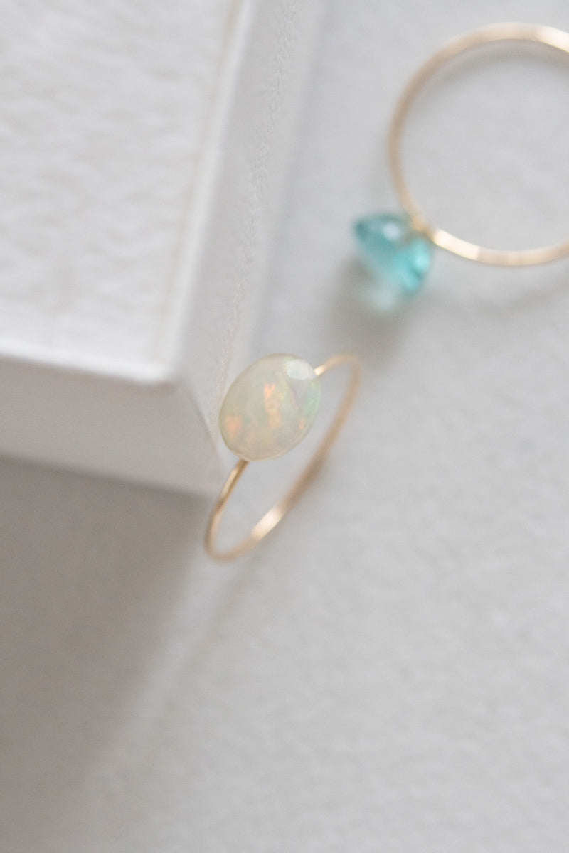 patchouli 別注 bohem Loose Stone collection Opal ring /K10
