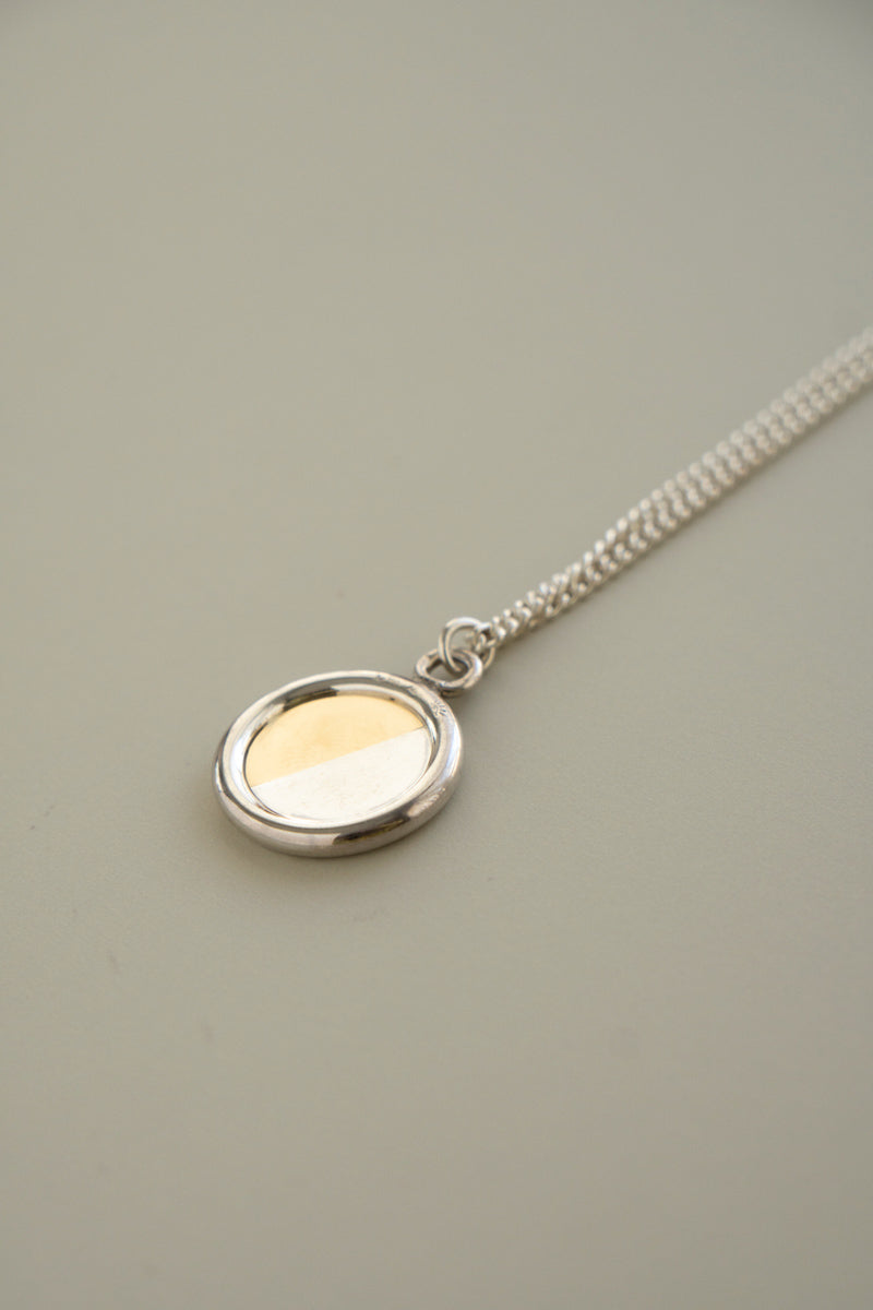 POLYTERON Coin necklace 395 /Silver&amp;K18