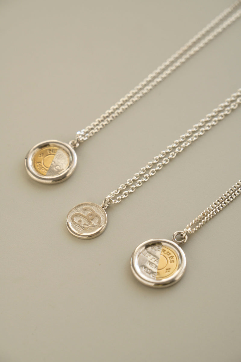 POLYTERON Coin necklace 400/Silver