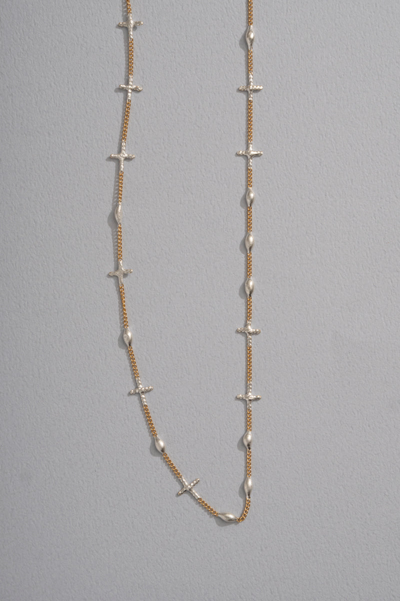 Hannah Keefe NOTES Long Necklace /Silver