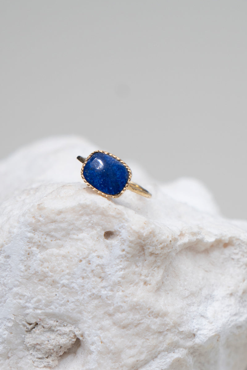 LiniE BORDERLESS PINKY RING AIR lapis lazuli /K18