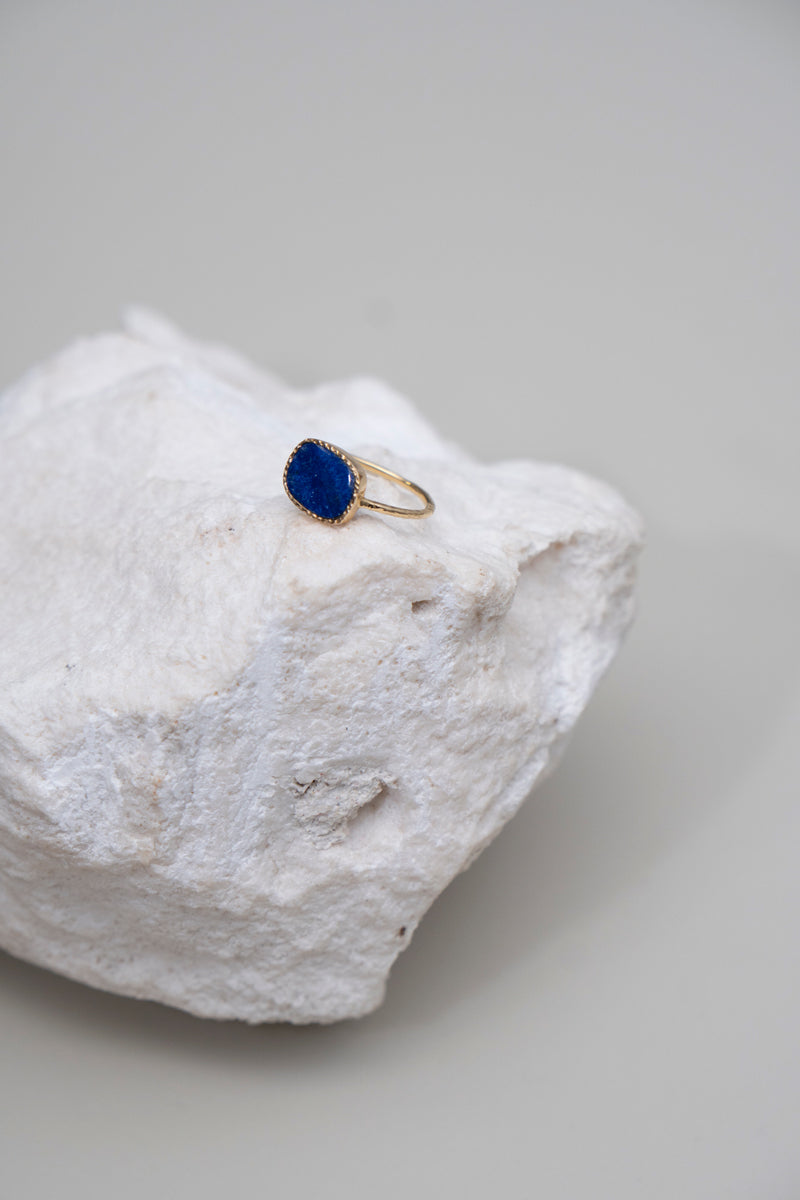 LiniE BORDERLESS PINKY RING AIR lapis lazuli /K18