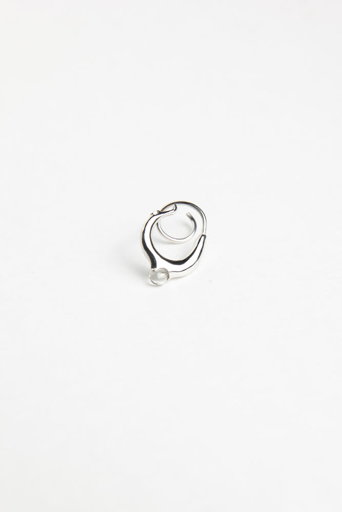 mocco Double hoop quartz pierce/Silver