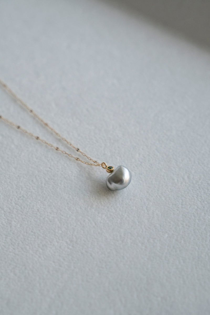 MINIMUMNUTS South sea Keshi pearl necklace 南洋ケシパールネックレス/K18