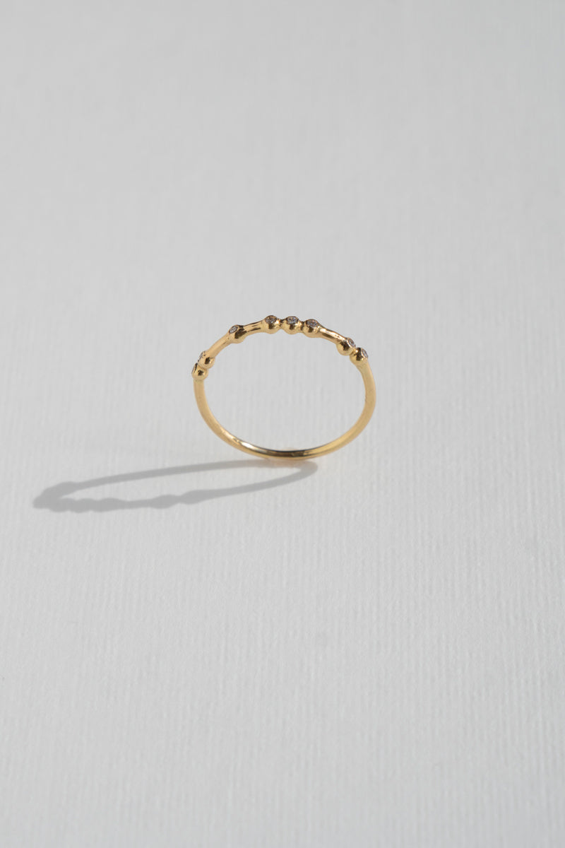 MINIMUMNUTS Seed Diamond Ring /K18