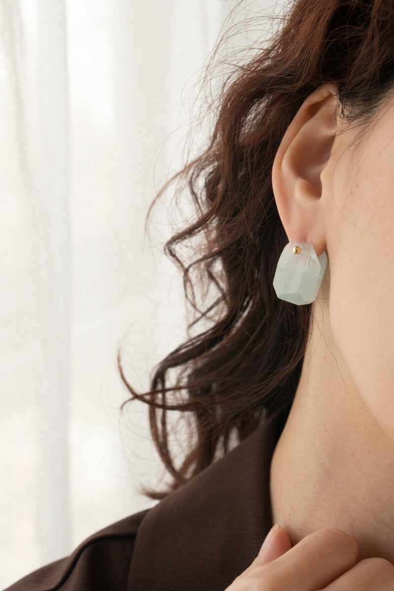 MONAKAjewellery Aquamarine Rock pierce /K18