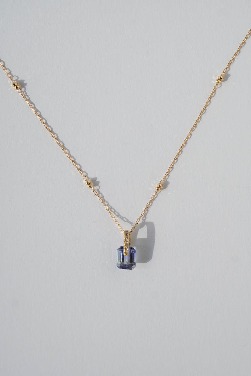 MONAKA jewellery Hibiki Tanzanite Necklace Charm Top /K18