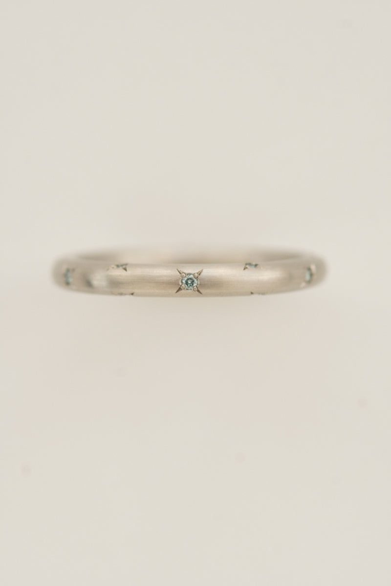 MONAKA jewellery en-LD Blue Diamond Eternity Ring /PT900