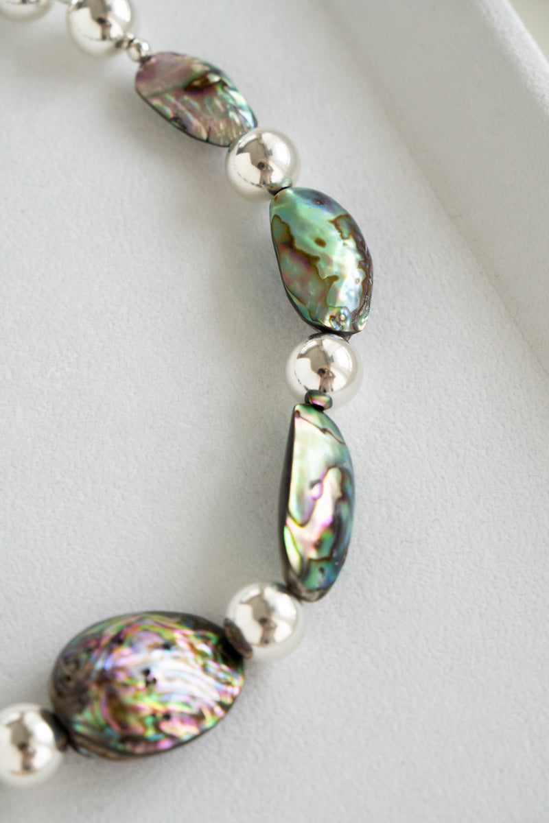 patchouli special order PALA Abalone shell necklace /SV 