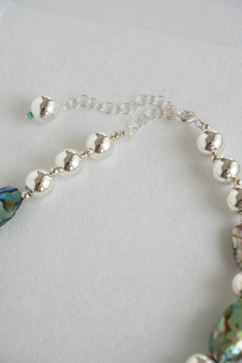 patchouli special order PALA Abalone shell necklace /SV 