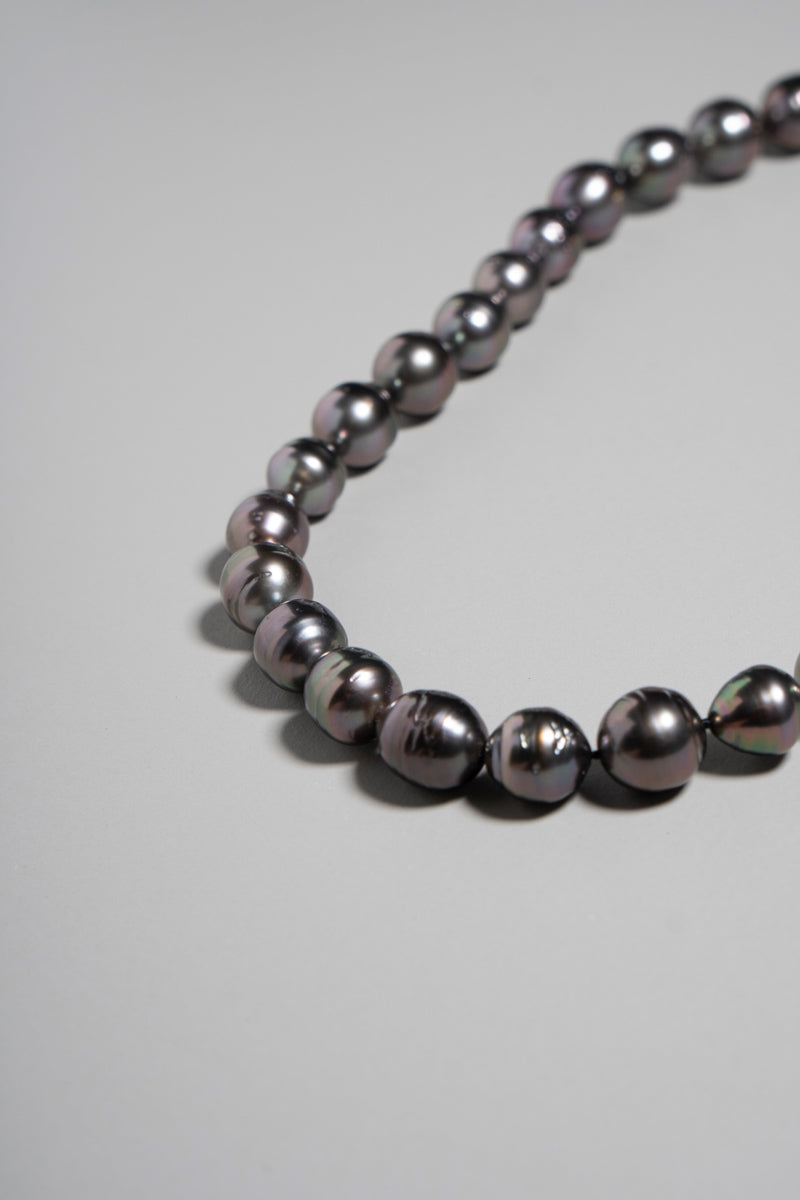 PALA Hand end Black-lip Shell all knotted pearl necklace /K10