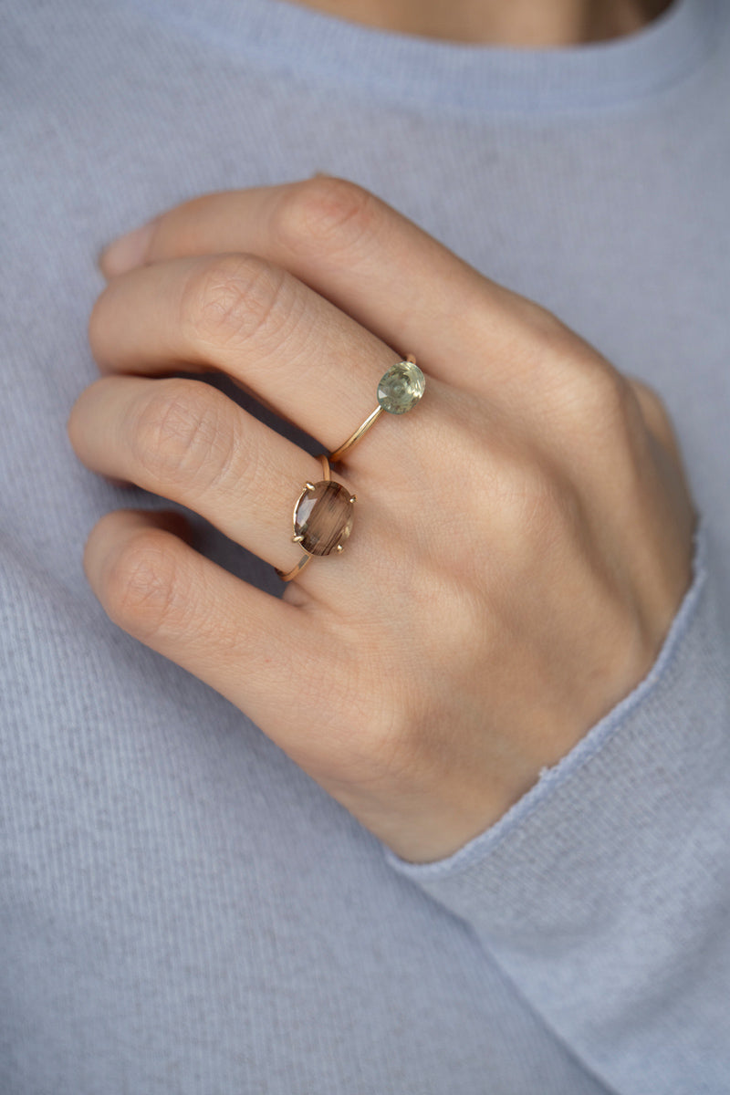 patchouli 別注 bohem Loose Stone Collection Andesine ring /K10