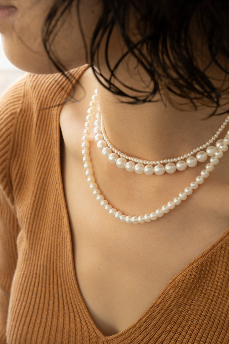 patchouli Baby fresh water pearl necklace 淡水ベビーパールネックレス