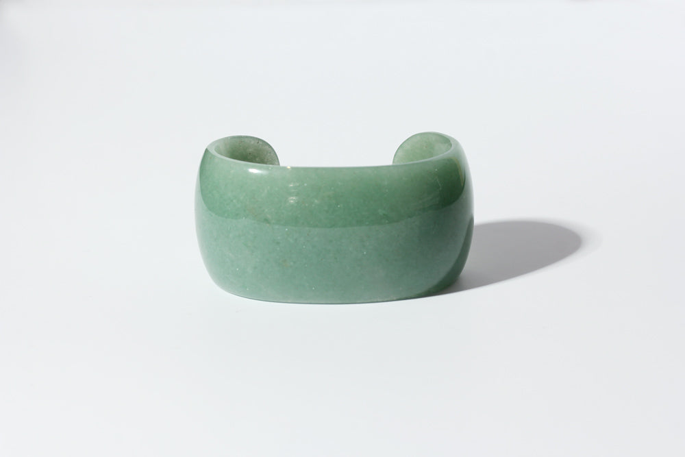 SASAI Green Aventurine STONE Cuff Bangle