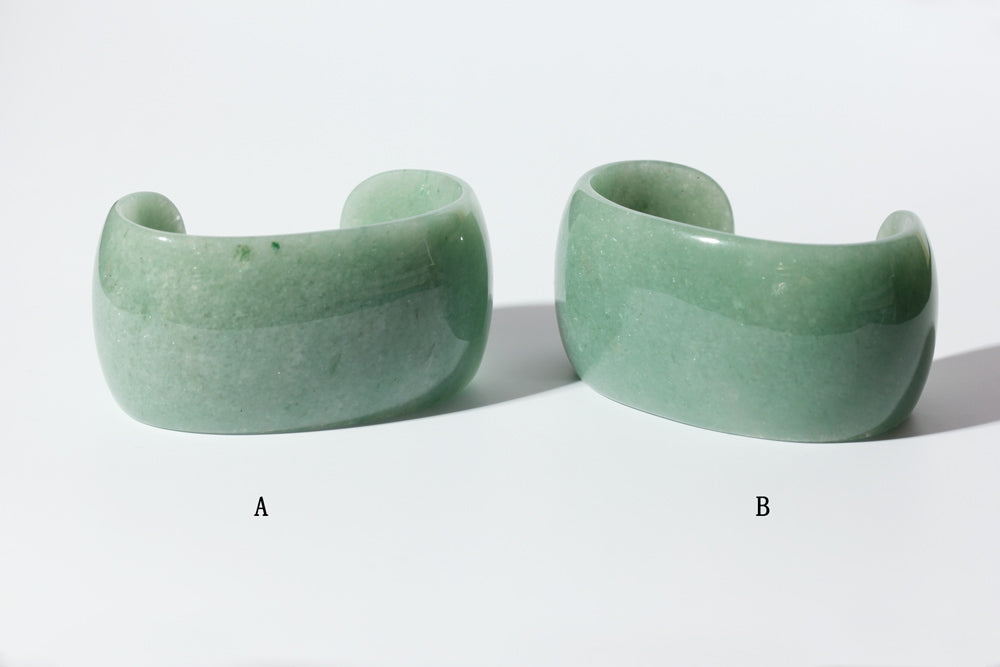 SASAI Green Aventurine STONE Cuff Bangle