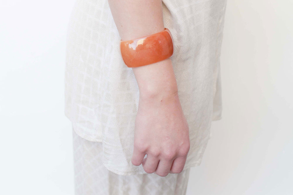 SASAI Red Aventurine STONE Cuff Bangle