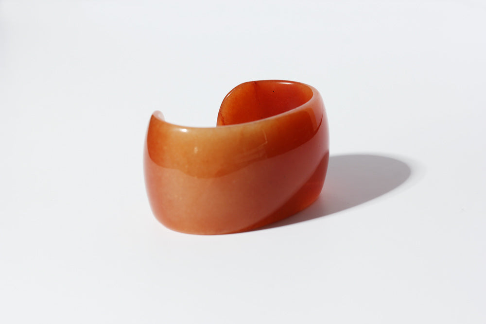 SASAI Red Aventurine STONE Cuff Bangle