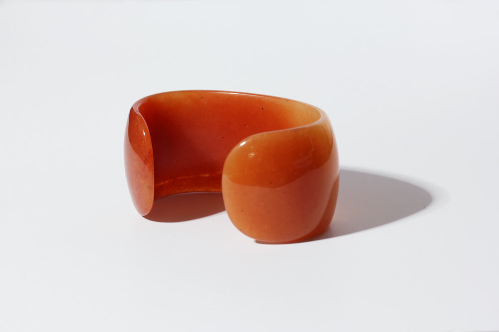 SASAI Red Aventurine STONE Cuff Bangle