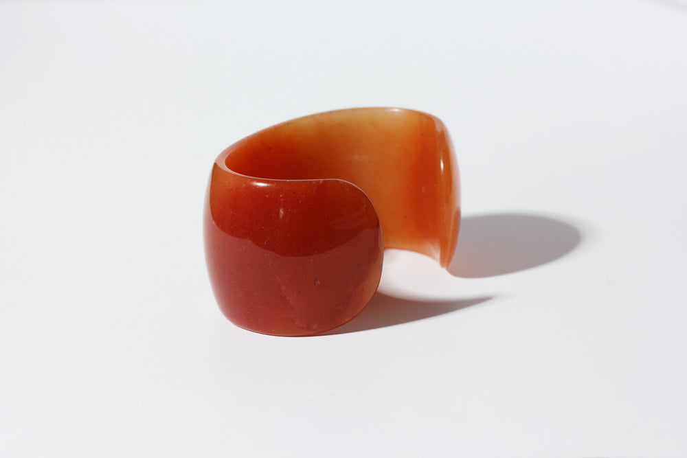 SASAI Red Aventurine STONE Cuff Bangle