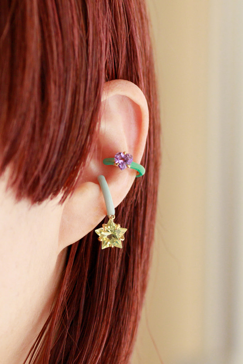 bohem Candy Ear Cuff Collection Amethyst STAR LB/PU