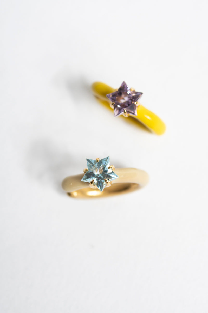 bohem Candy Ear cuff collection blue topaz STAR mini