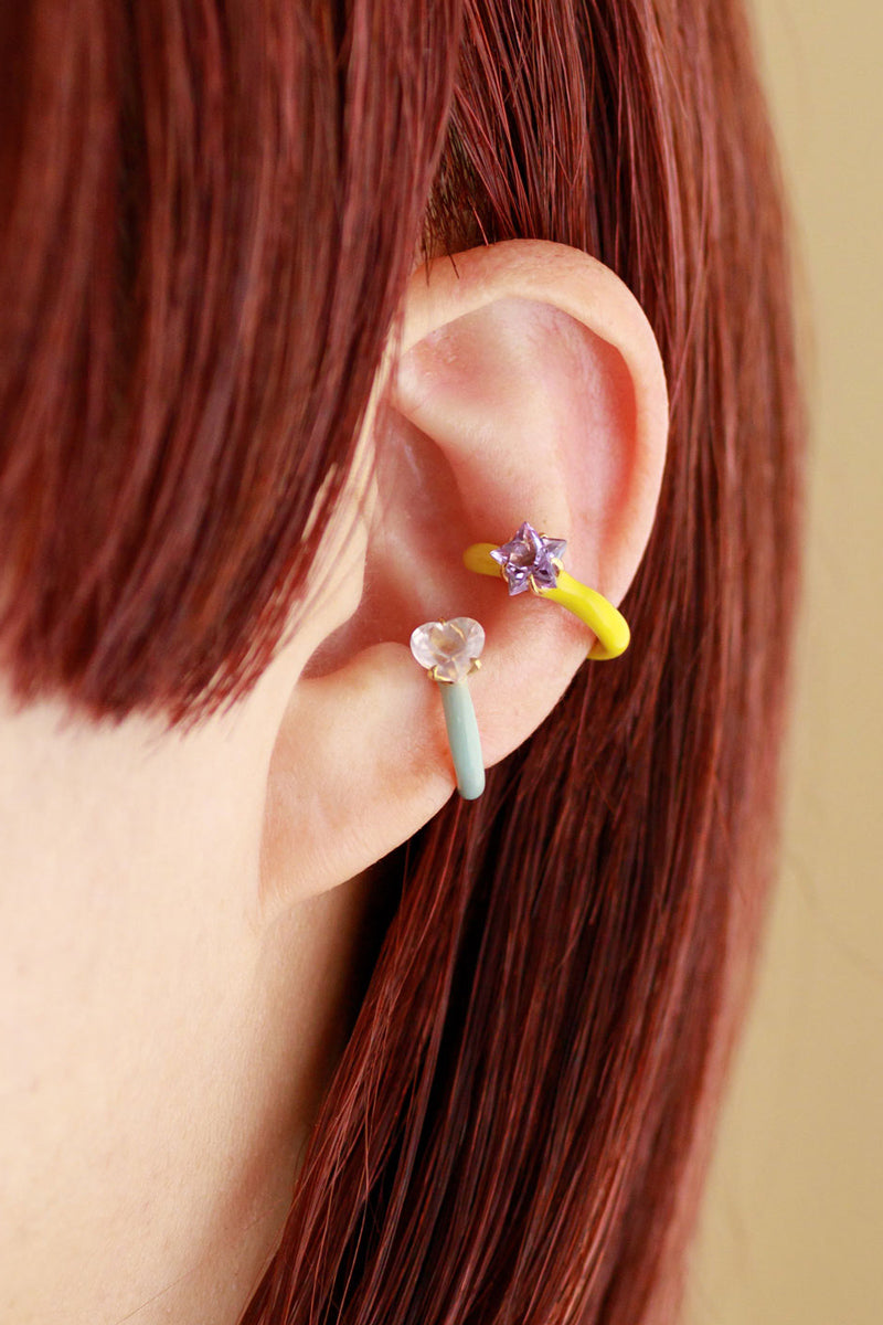 bohem Candy Ear cuff collection amethyst STAR mini