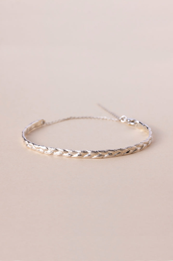 bohem braid collection bracelet braid bracelet/ Silver