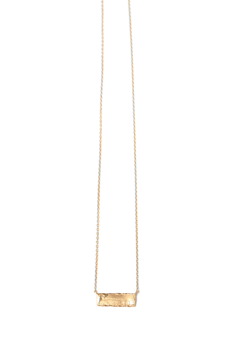 bohem mel collection Rectangle diamond Necklace /K10