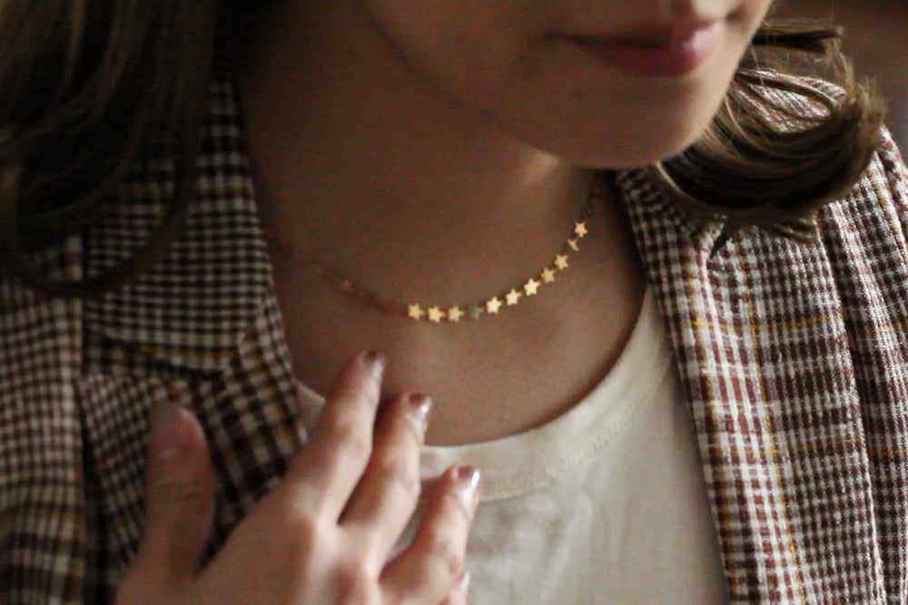 bohem Loop×Loop Star necklace B/K10