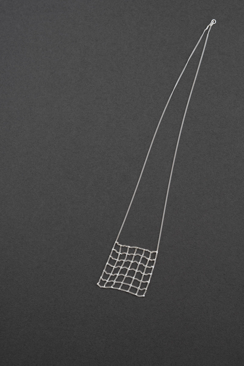 hannah keefe lil net necklace necklace/Silver