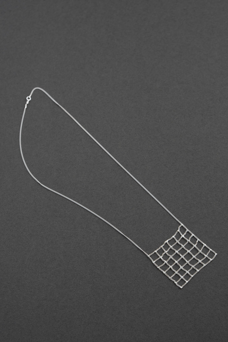 hannah keefe lil net necklace necklace/Silver