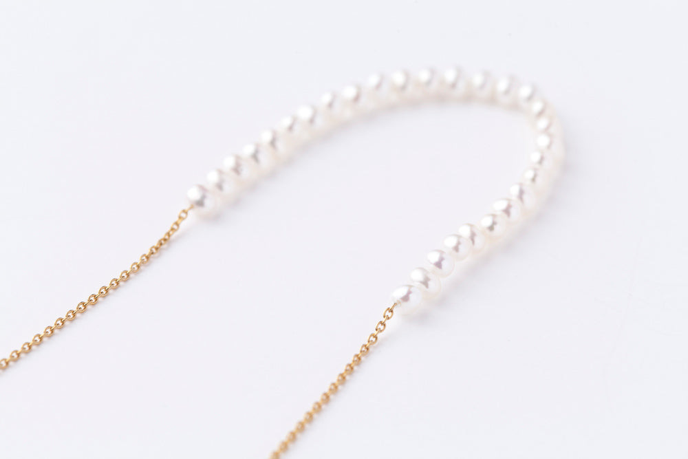 jaren Rope necklace L pearl or quartz necklace