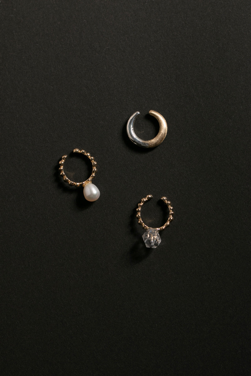 LiniE CUFFS OF THE MOON Pearl Ear cuff ear cuff/K10