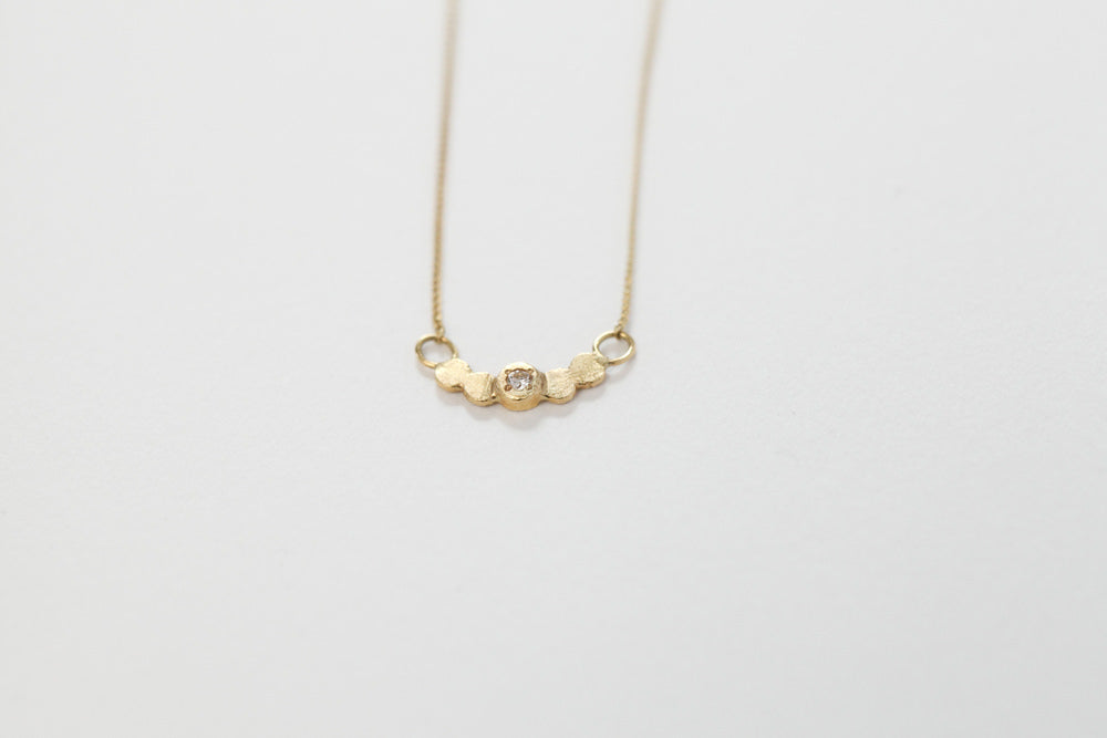 Perche? Marumaru 1p diamond necklace /K18