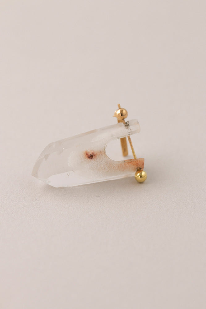 MONAKA jewellery Phantom Quartz rock Pierce /K18