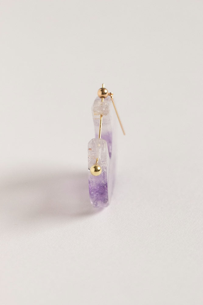 MONAKAjewellery Super seven quartz Rock pierce /K18