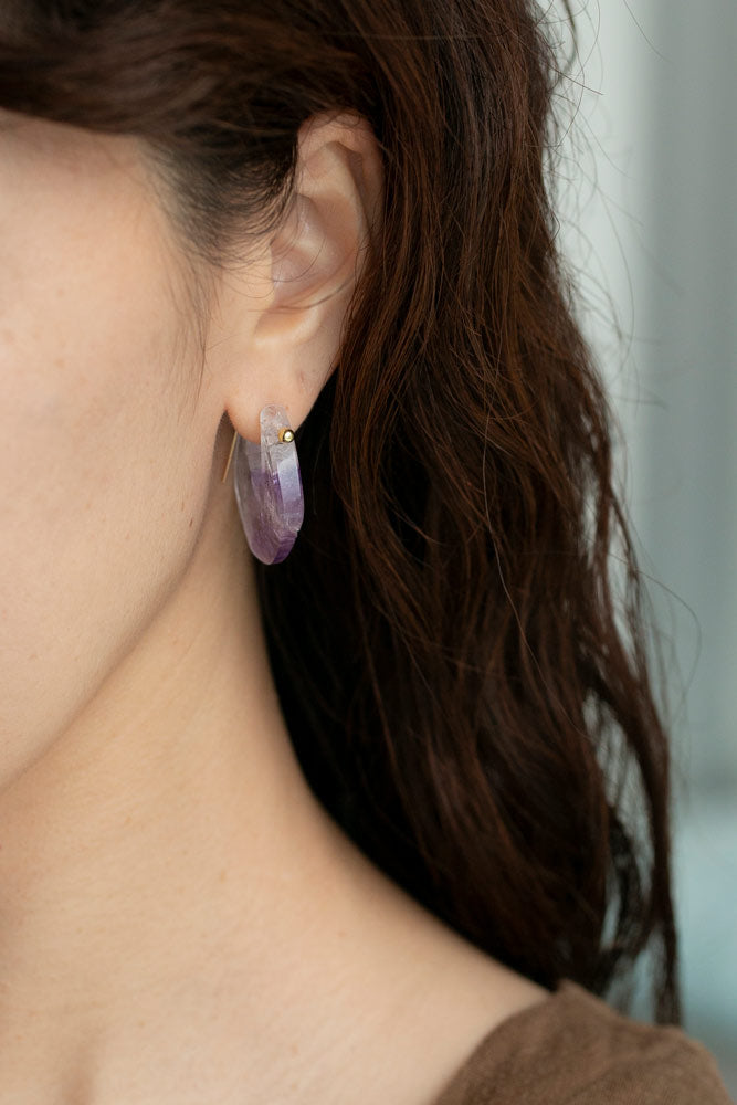 MONAKAjewellery Super seven quartz rock pierce /K18