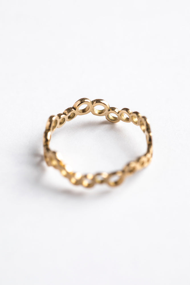 Perche? Rhythm circle Ring /K18