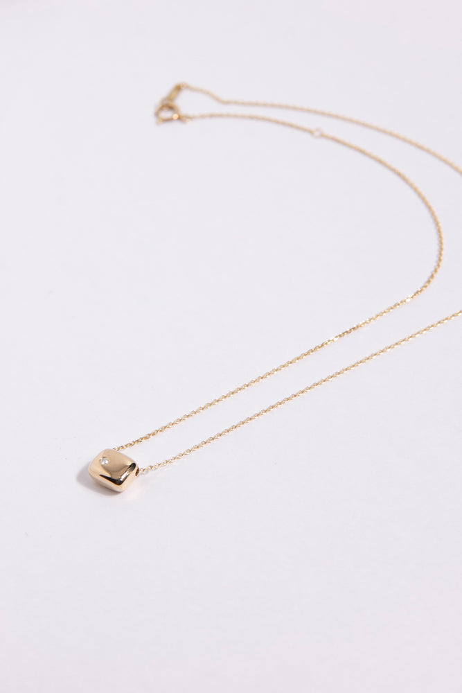 saia Square Diamond Necklace/K10