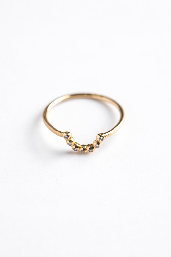 Perche? Tsubu half 7dia Ring /K18