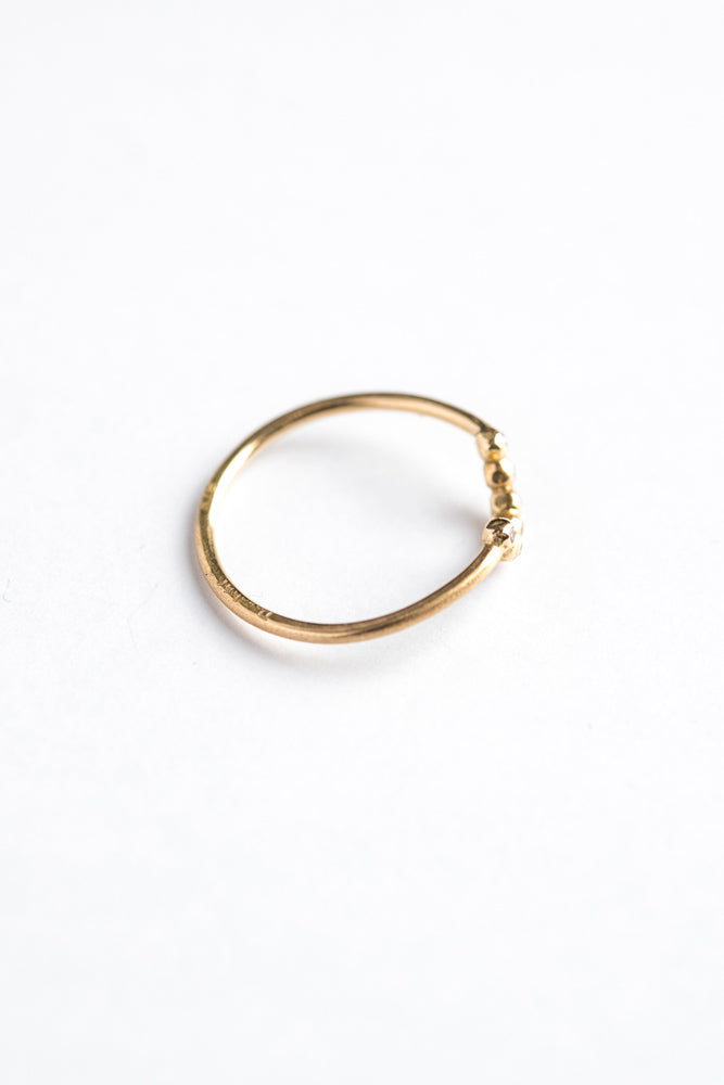 Perche? Tsubu half 7dia Ring /K18