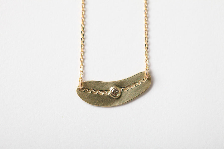 yull. intagliio straght chain necklace /K10