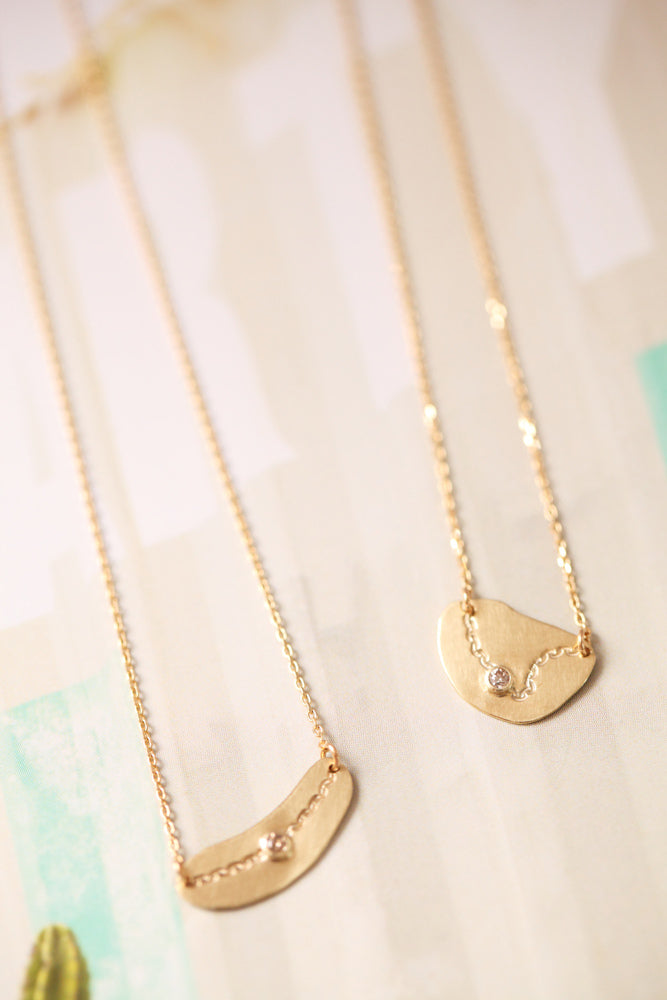 yull.intaglio slack chain necklace /K10