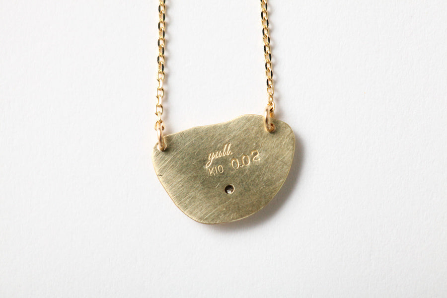 yull.intaglio slack chain necklace /K10